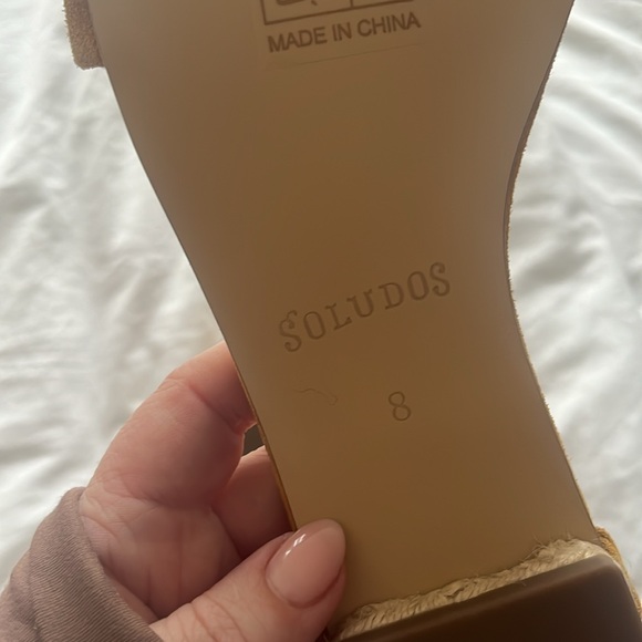 Soludos Yellow ankle strap sandal Women’s size 8 NWT - Picture 4 of 4